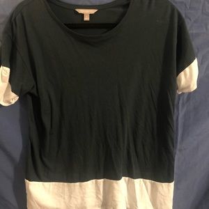 Soft black n white top